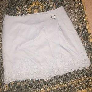 Light blue “BlueBlush” mini skirt